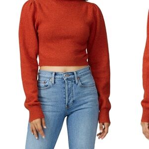 Marissa Webb Burnt Orange Turtleneck Sweater